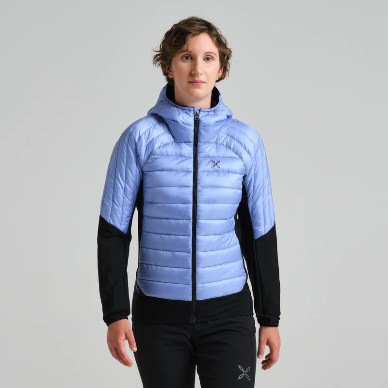 PEAK HYBRID HOODED JACKET WOM.