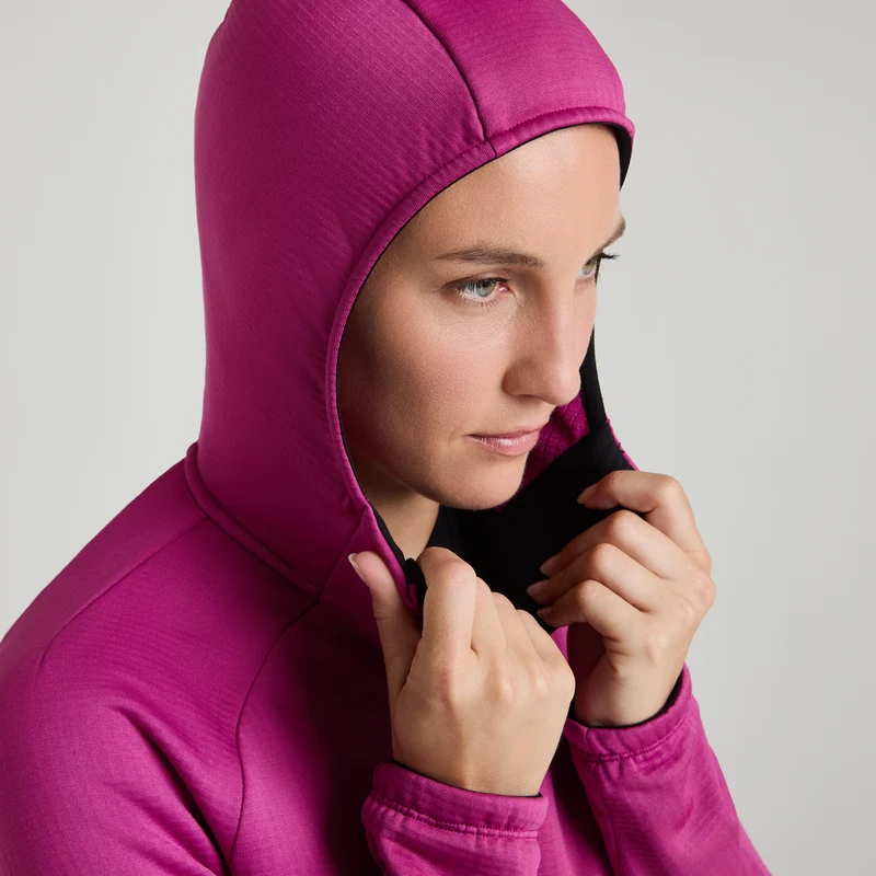 FADIS GRID HOODED MAGLIA WOMAN