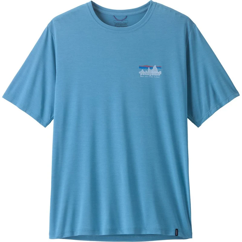 Patagonia M's Cap Cool Daily Shirt - '73 Skyline Herren T-Shirt shore blue light shore blue x dye