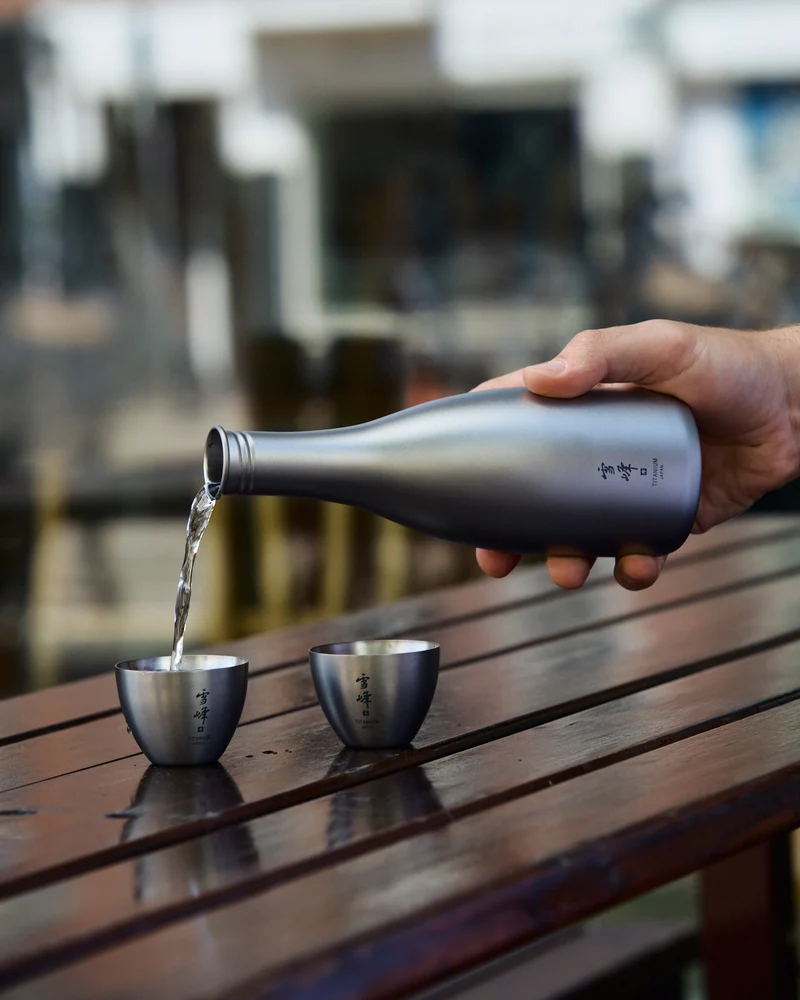 Snow Peak Titanium Sake Bottle