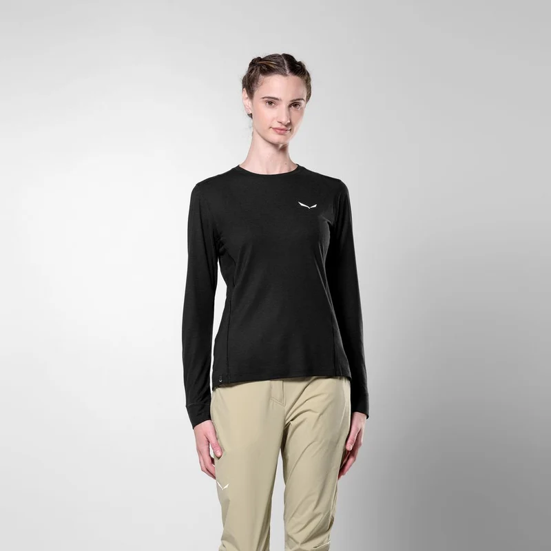 Salewa Puez Dry Tee Damen Longsleeve black-out