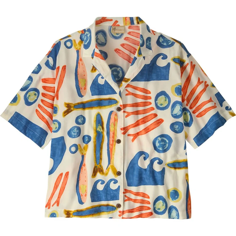Patagonia W's Tidal Threads Damen Hemd sardines: natural