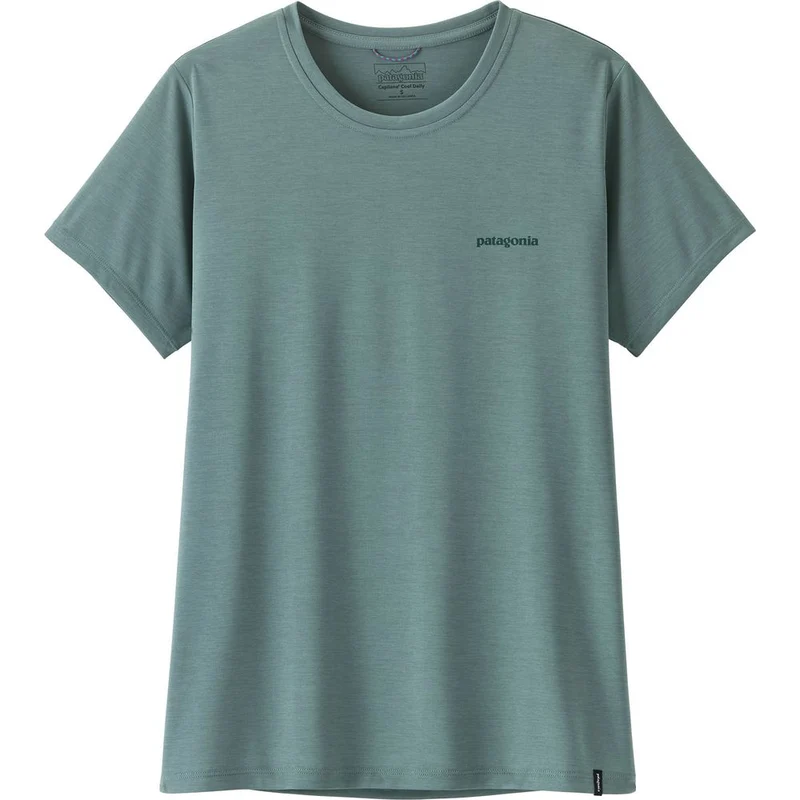 Patagonia W’s Capilene Cool Daily Damen Funktionsshirt - Boardshort Logo blue sage-light blue sage x dye