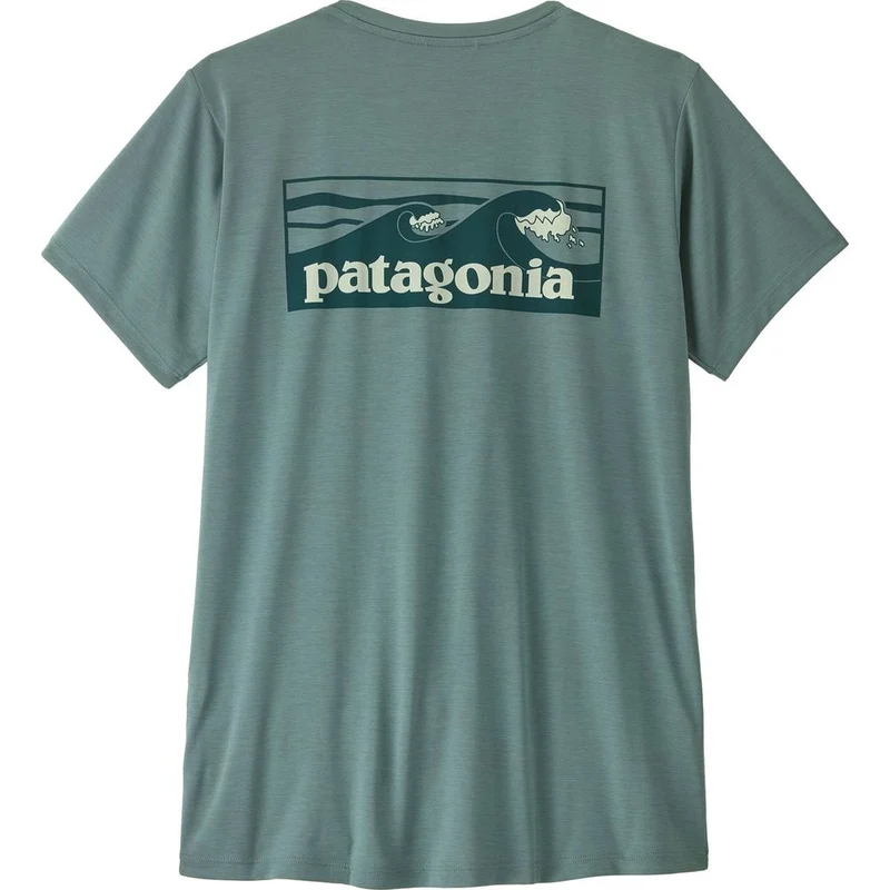 Patagonia W’s Capilene Cool Daily Damen Funktionsshirt - Boardshort Logo blue sage-light blue sage x dye