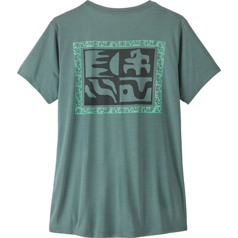 Patagonia W's Cap Cool Daily Damen Funktionsshirt - Mother Rays shore blue-light shore blue x dye