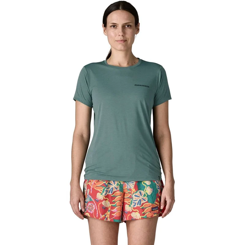 Patagonia W's Cap Cool Daily Damen Funktionsshirt - Mother Rays shore blue-light shore blue x dye