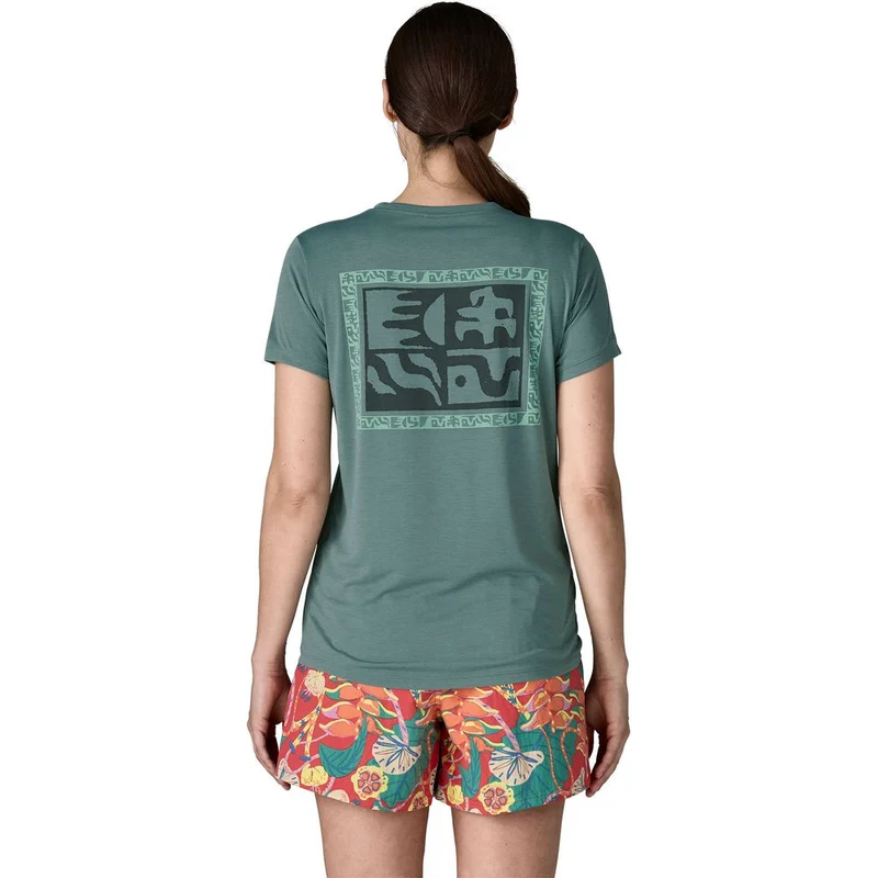Patagonia W's Cap Cool Daily Damen Funktionsshirt - Mother Rays shore blue-light shore blue x dye