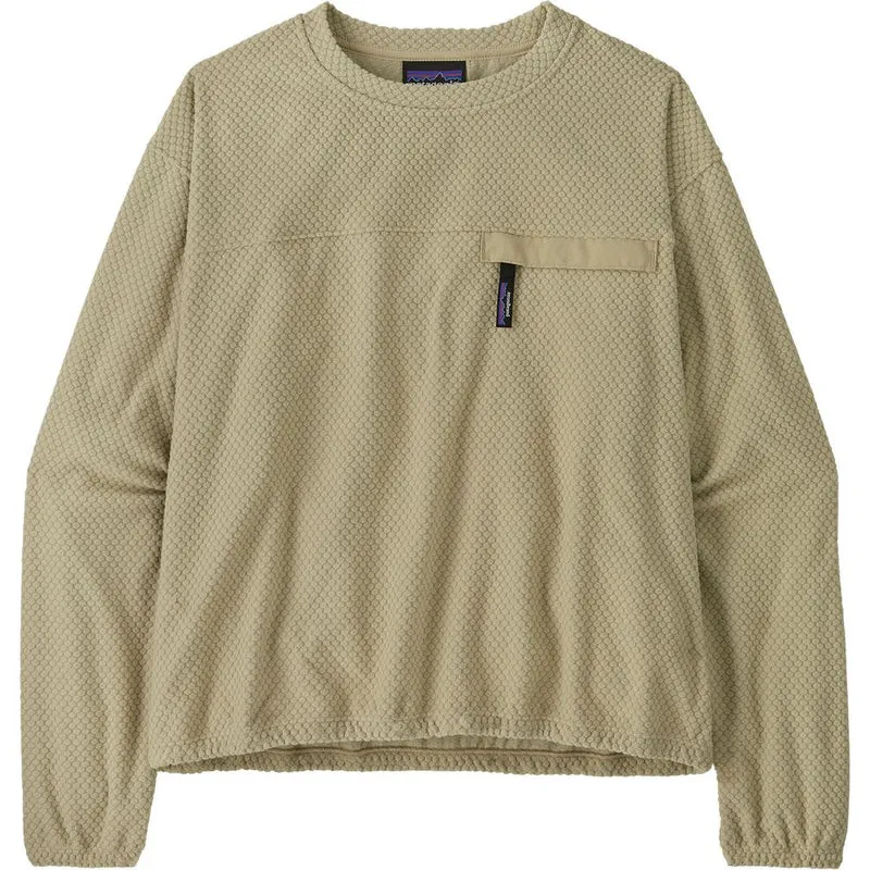 Patagonia W´s Textured Fleece Crewneck Damen Pullover weathered stone