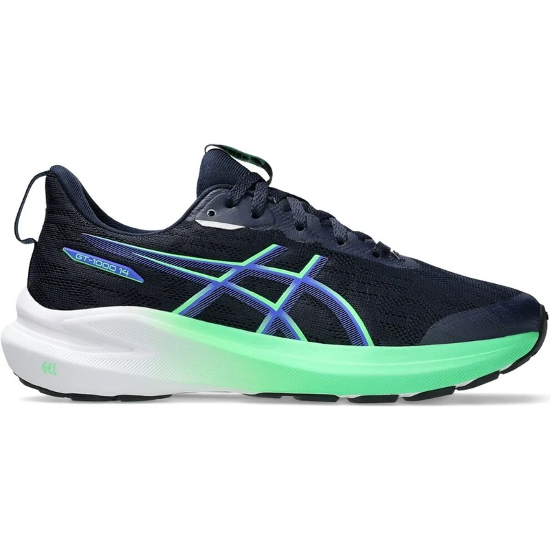 Asics GT-1000 14 GS Kinder Laufschuh midnight vital green