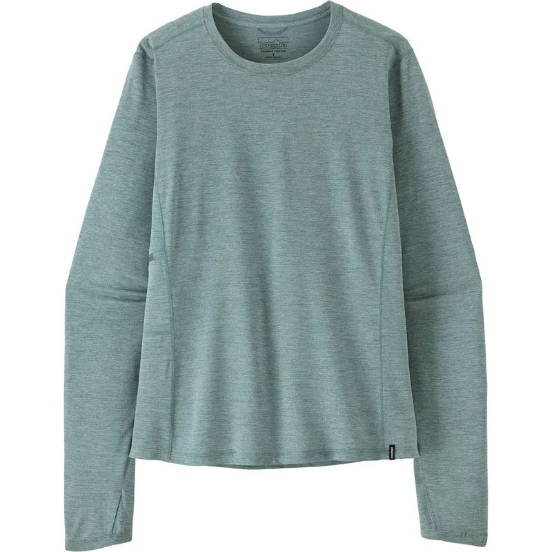 Patagonia W’s Long-sleeved Capilene Cool Sun Damen Longsleeve Shirt nouveau green blue sage x dye
