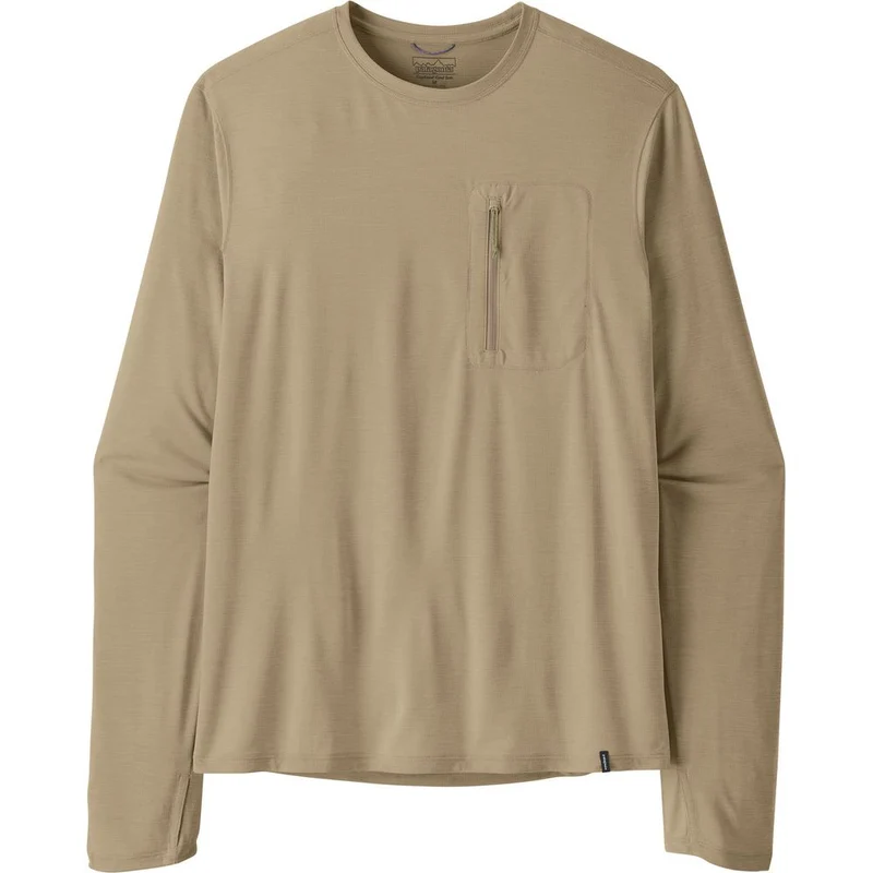 Patagonia M’s Long-Sleeved Capilene Cool Sun Herren Langarmshirt seabird grey light seabird grey x dye