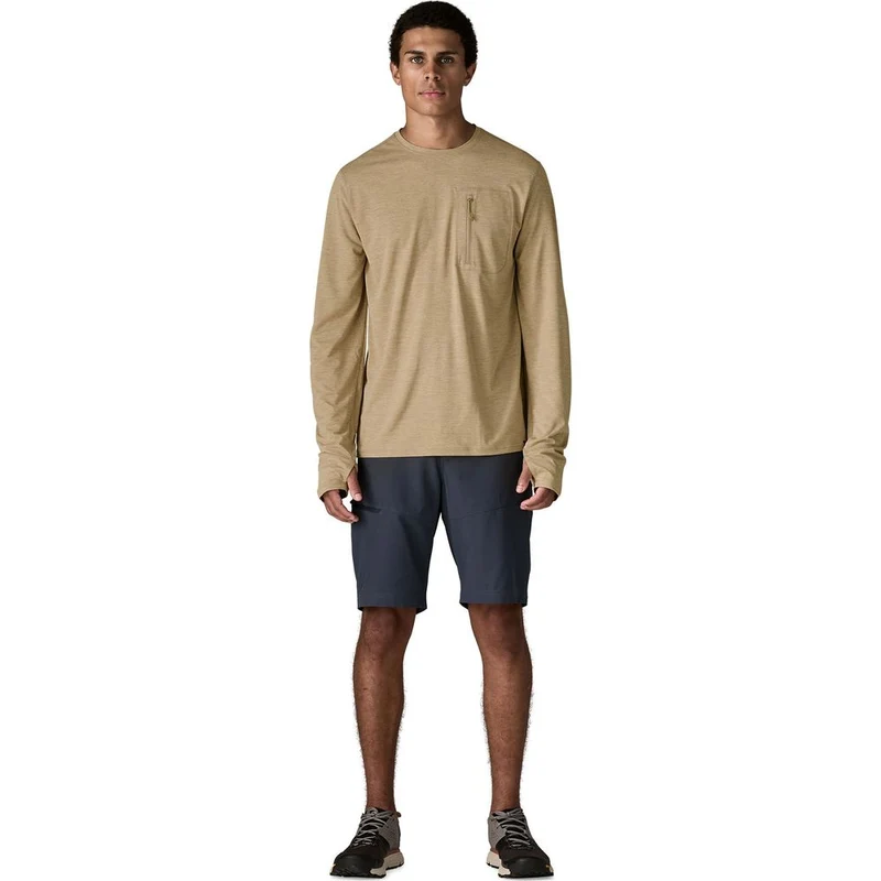 Patagonia M’s Long-Sleeved Capilene Cool Sun Herren Langarmshirt seabird grey light seabird grey x dye