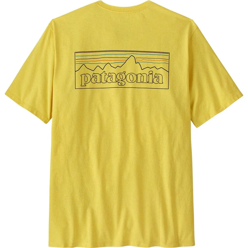 Patagonia M's P-6 Logo Responsibili Herren T-Shirt outline: lemon zest