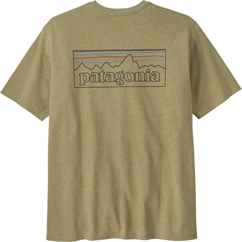 Patagonia M's P-6 Logo Responsibili Herren T-Shirt outline: gumtree green
