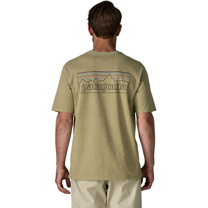 Patagonia M's P-6 Logo Responsibili Herren T-Shirt outline: gumtree green
