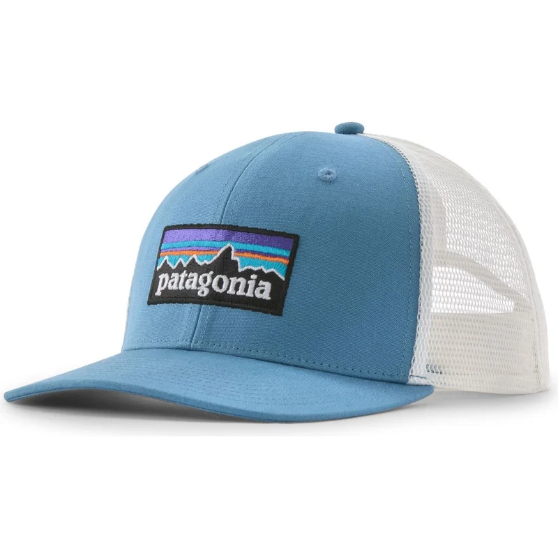 Patagonia P-6 Logo Trucker Cap shore blue