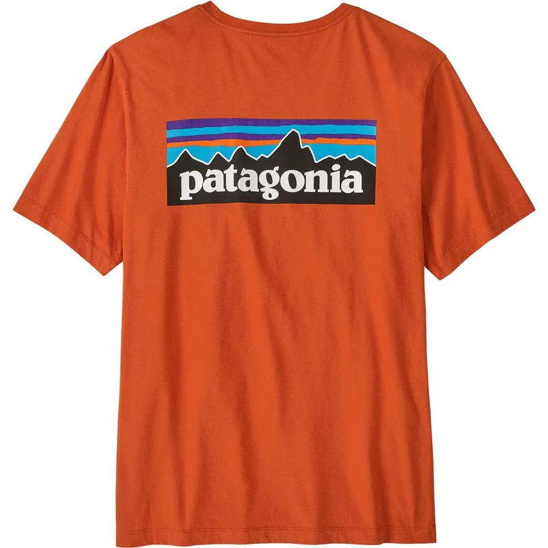 Patagonia M's P-6 Logo Herren T-Shirt coal orange