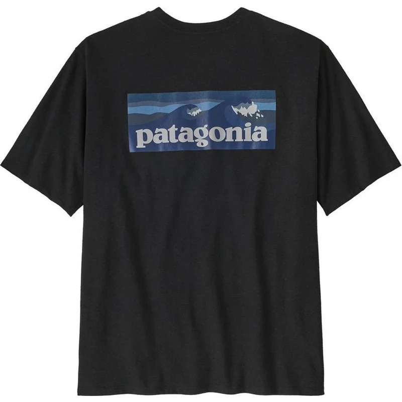 Patagonia M's Boardshort Logo Pocket Responsibili Herren T-Shirt ink black