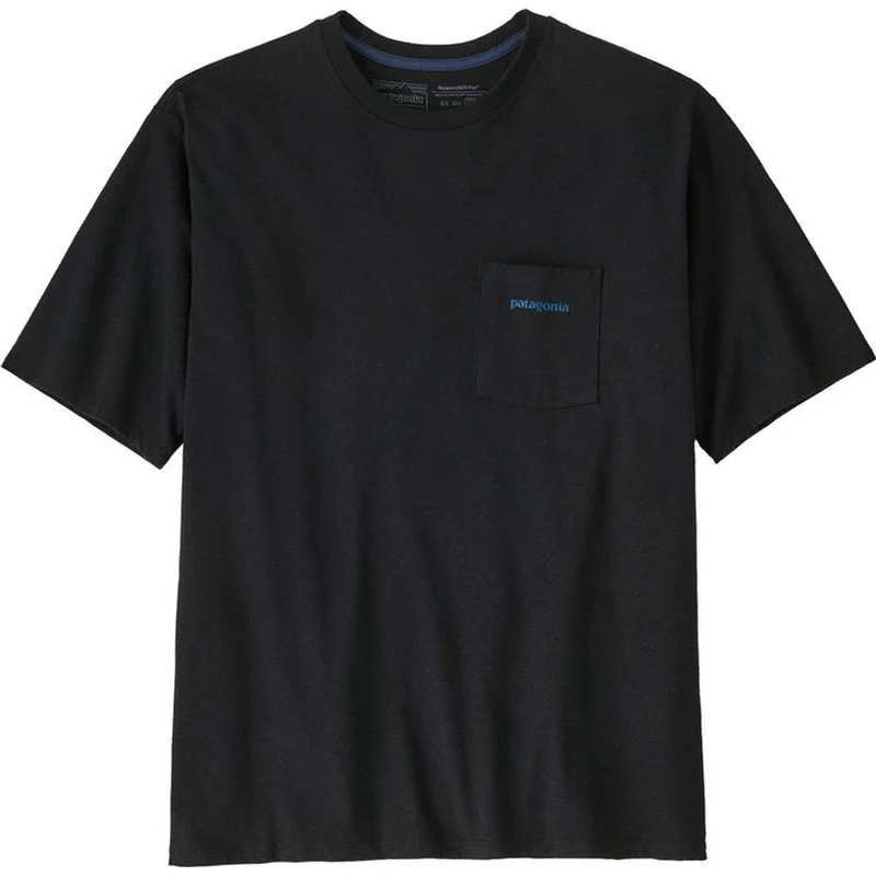 Patagonia M's Boardshort Logo Pocket Responsibili Herren T-Shirt ink black
