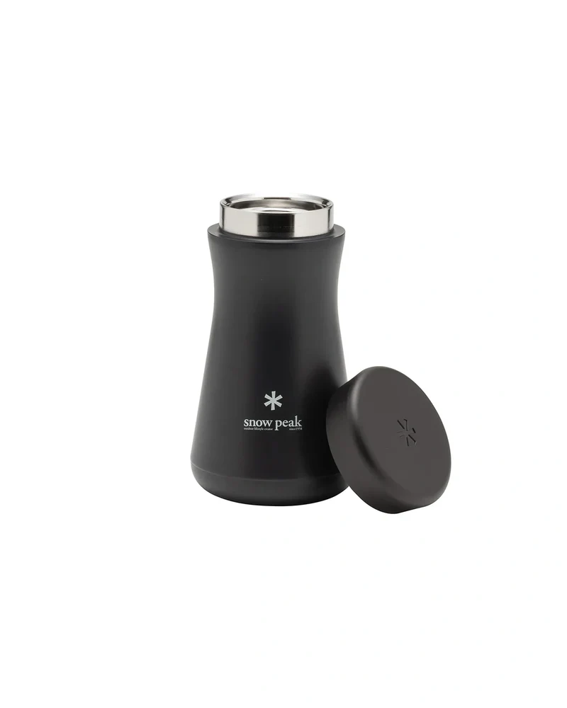 Snow Peak Stainless Vacuum Bottle Tsuzumi 350 Black