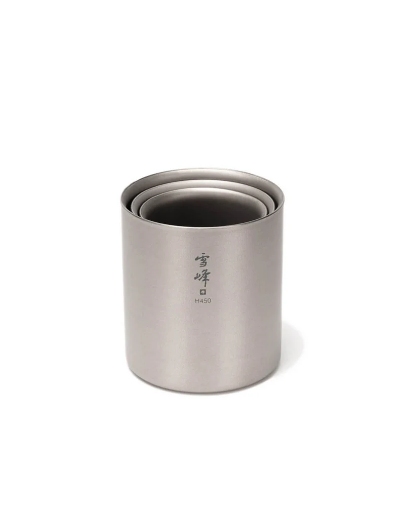 Snow Peak Titanium Double Wall H450 Stacking Mug