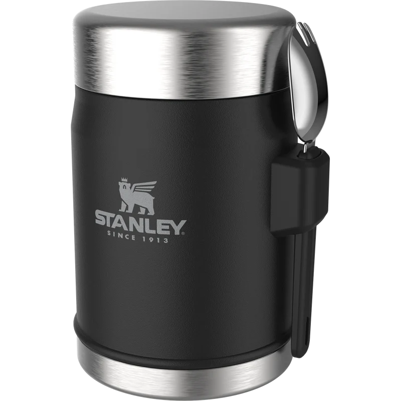 Stanley The Legendary Food Jar and Spork 14oz Matte Black
