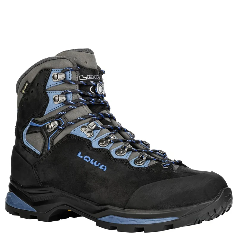Lowa Herren Bergschuhe Camino Evo GTX Schwarz / Blau
