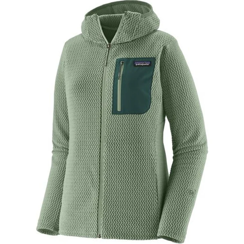 Patagonia W's R1 Air Full-zip Hoody Damen Fleecejacke ellwood green