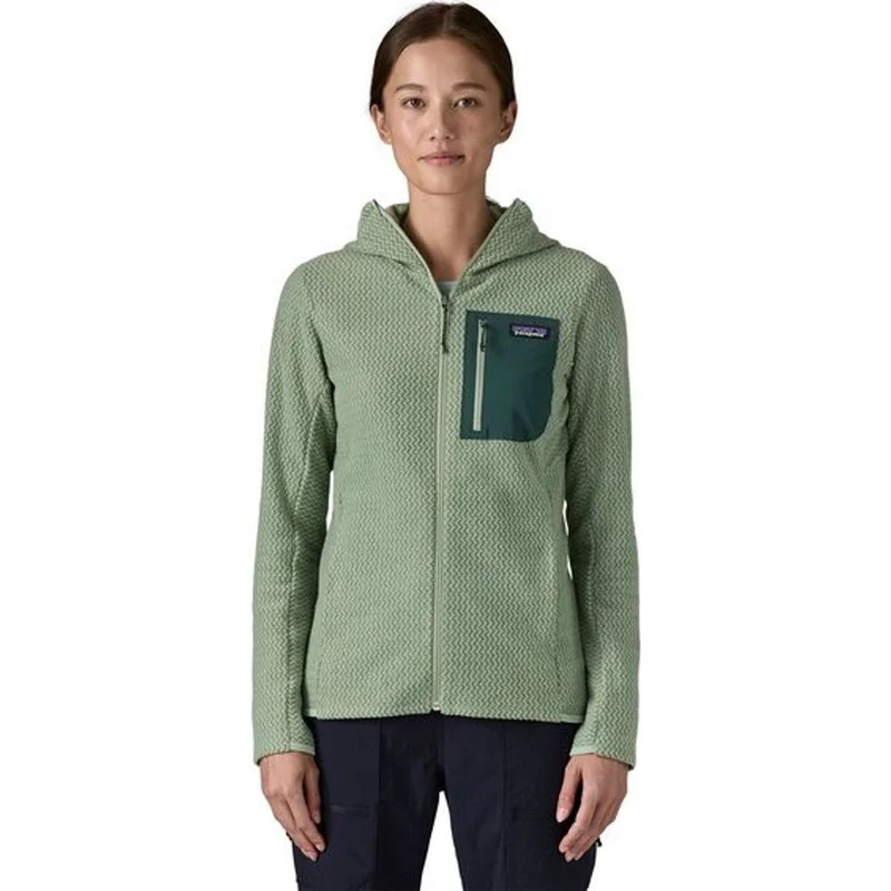 Patagonia W's R1 Air Full-zip Hoody Damen Fleecejacke ellwood green