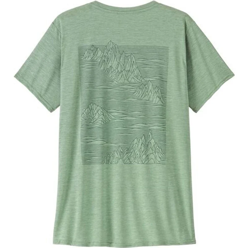 Patagonia W's Cap Cool Daily Graphic Damen T-Shirt strataspire: ellwood green x dye