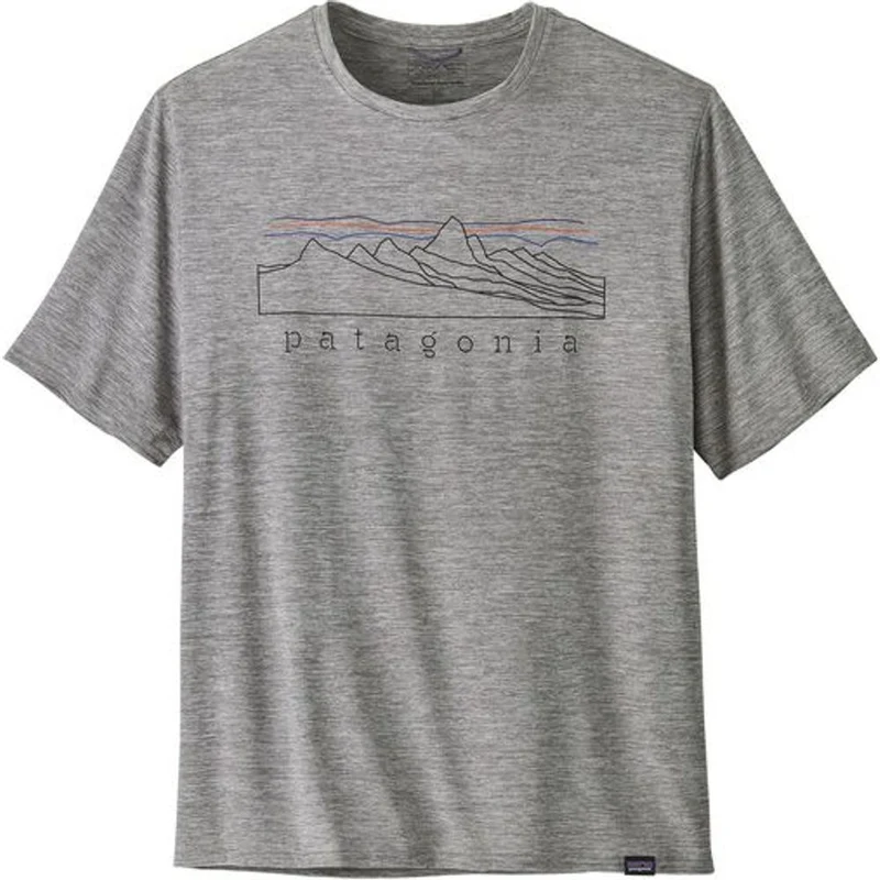 Patagonia M's Cap Cool Daily Graphic Herren T-Shirt stratapeaks: feather grey