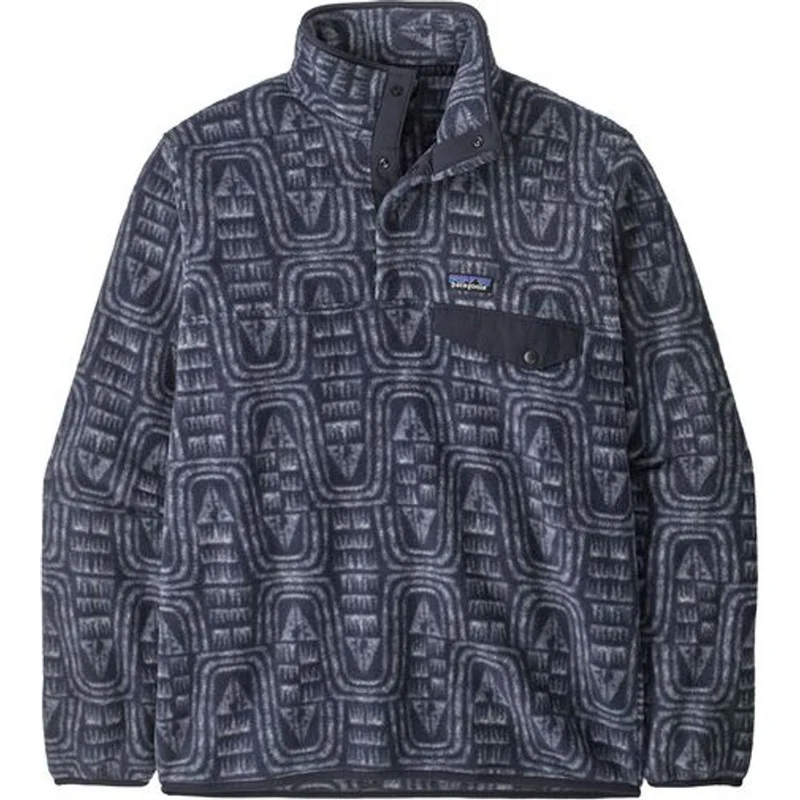 Patagonia M's LW Synch Snap-t Herren Fleece-Pullover P/o flow: sunken blue