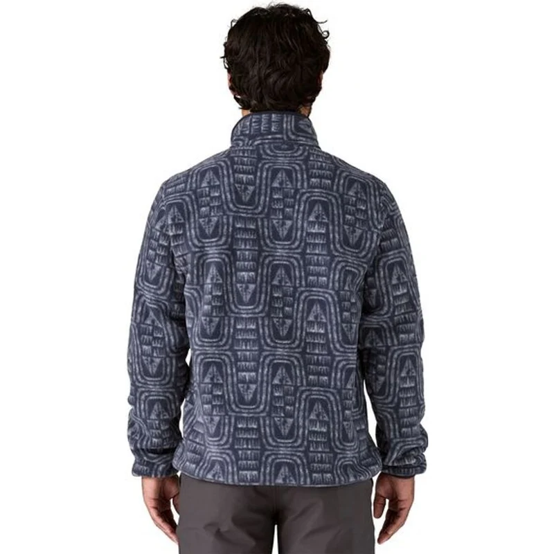 Patagonia M's LW Synch Snap-t Herren Fleece-Pullover P/o flow: sunken blue