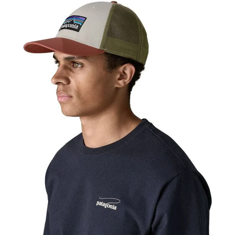 Patagonia P-6 Logo Lopro Trucker Cap birch white