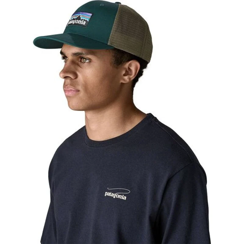 Patagonia P-6 Logo Trucker Cap cascade green