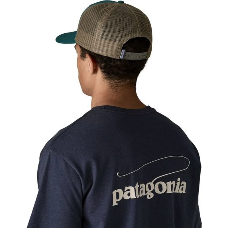 Patagonia P-6 Logo Trucker Cap cascade green