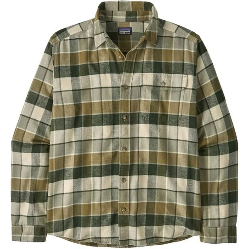 Patagonia M's L/s LW Fjord Flannel Herren Hemd rocky: old growth green