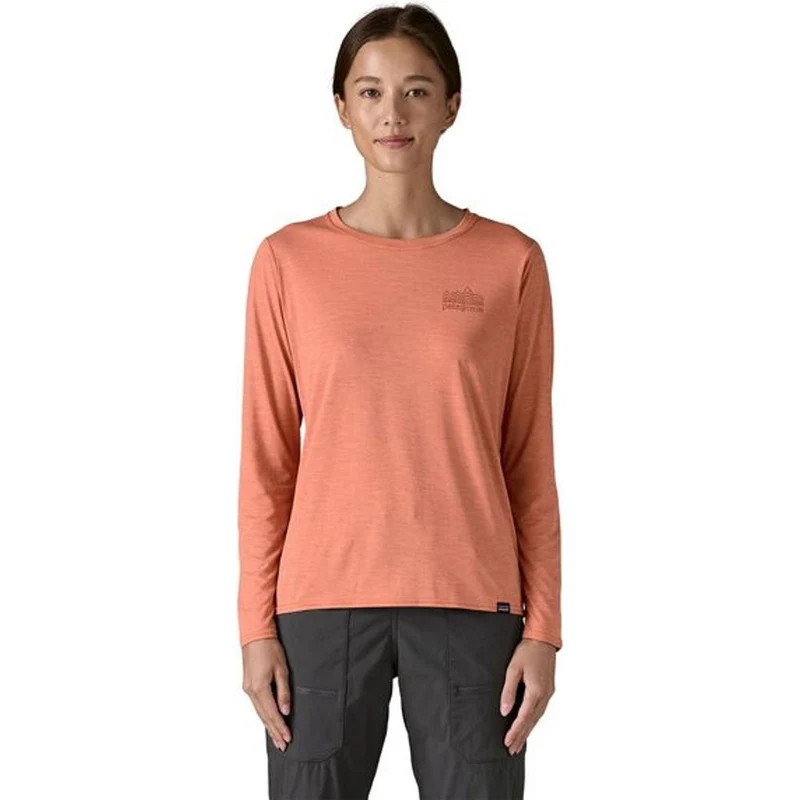 Patagonia W's L/s Cap Cool Daily Graphic Damen Shirt strataspire: moment pink x dye
