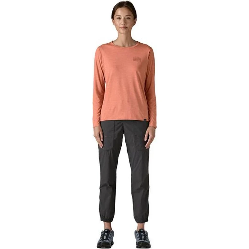 Patagonia W's L/s Cap Cool Daily Graphic Damen Shirt strataspire: moment pink x dye