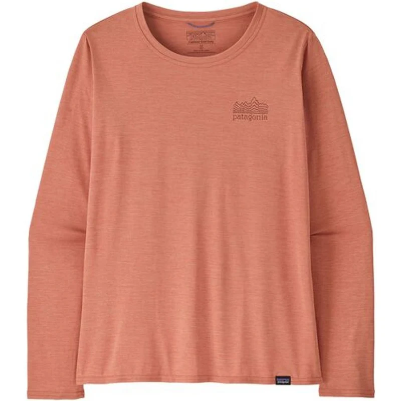 Patagonia W's L/s Cap Cool Daily Graphic Damen Shirt strataspire: moment pink x dye