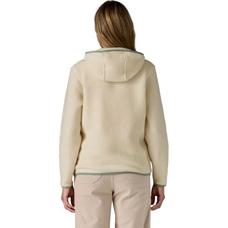 Patagonia W's Retro Pile Hoody Damen Fleecejacke natural w ellwood green
