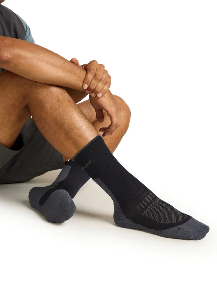 ICEBREAKER Men Merino Hike+ Light Crew Wandersocken