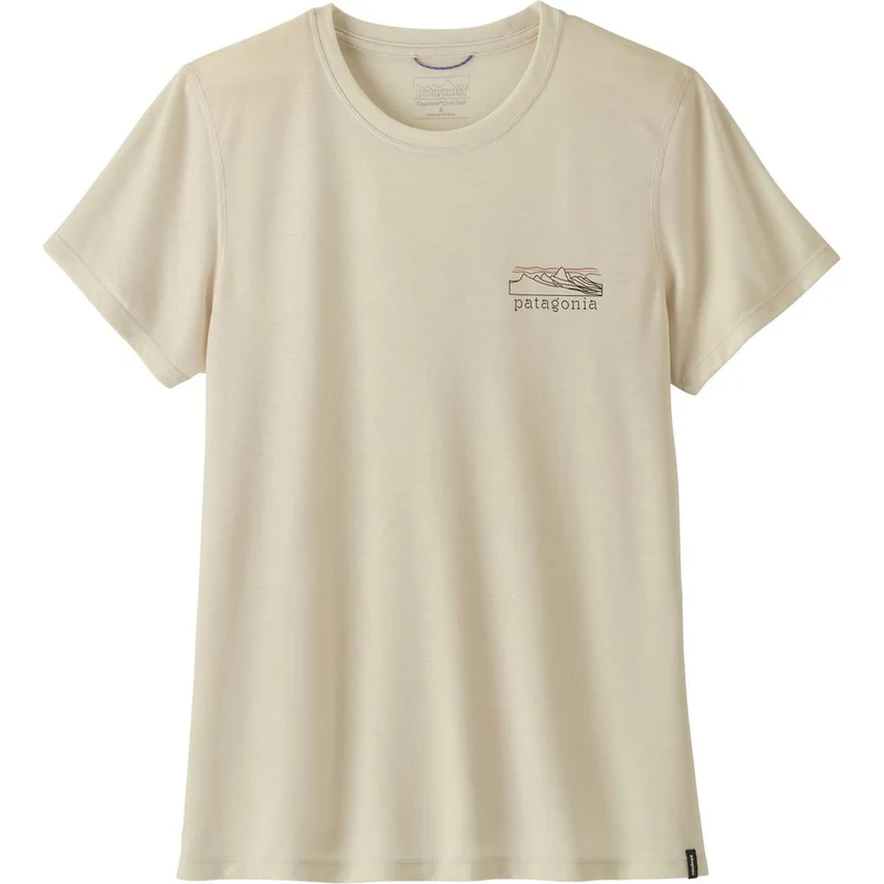 Patagonia W's Capilene Cool Trail Damen T-Shirt - Stratapeaks dyno white