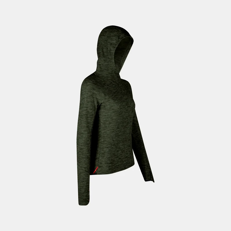 VERSANTE MERINO HOOD.L/S TEE W
