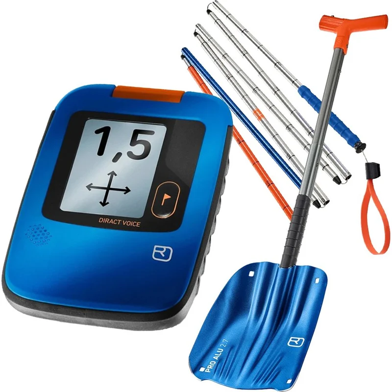 LVS Komplettset Ortovox Diract Voice + Pro Alu III Lawinenschaufel + Alu 240 PFA Sonde