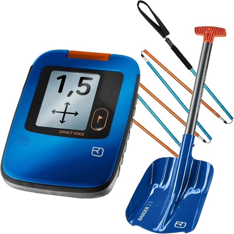 LVS Komplettset Ortovox Diract Voice + Badger Lawinenschaufel + LACD Express Evo Sonde