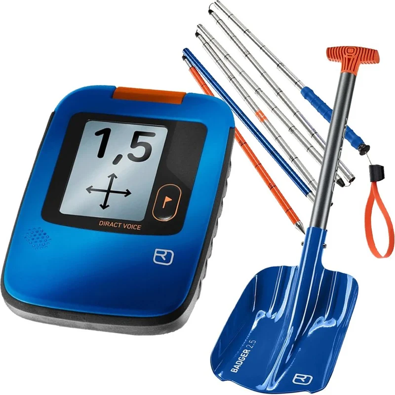 LVS Komplettset Ortovox Diract Voice + Badger Lawinenschaufel + Alu 240 PFA Sonde