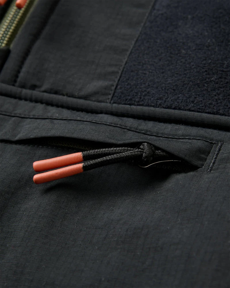 Woodland Hooded 1/2 Zip Recycled Polar Fleece