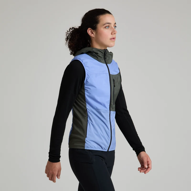 TRACCIA OCTA HOODED VEST WOMAN