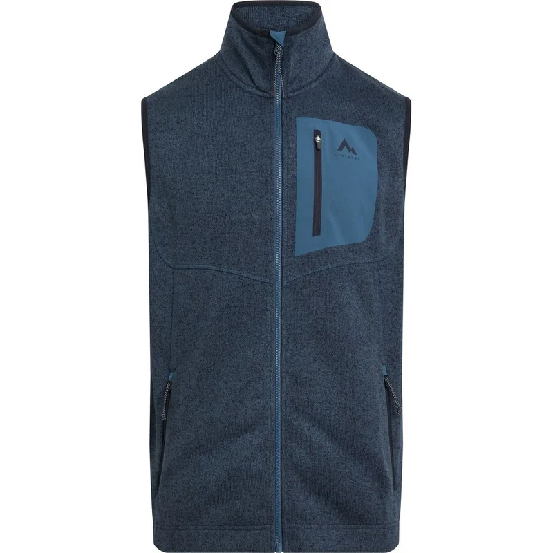 McKinley Herren Fleece-Weste Skeena Vst melange navy